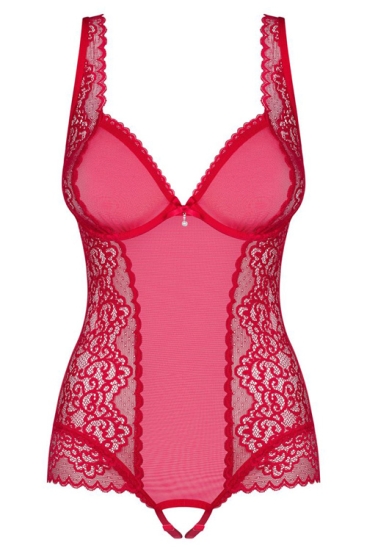 Боди Obsessive Rougebelle teddy