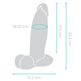 Фаллос b-Vibe Slipskin 8" Girthy
