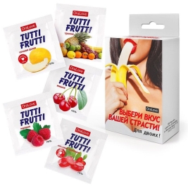 Набор саше съедобных смазок Tutti-Frutti