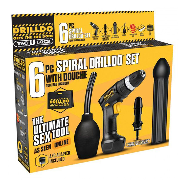 Набор с секс-шуруповёртом Drilldo Spiral Set 6 Piece