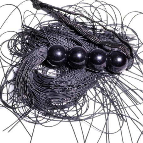 Черная силиконовая плеть Boys of Toys