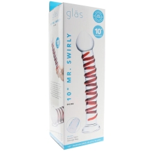 Фаллос из стекла Glas 10" Mr. Swirly