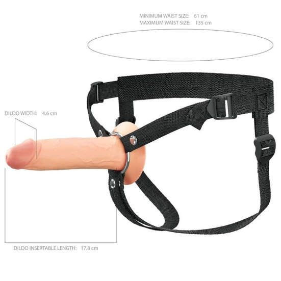 Страпон полый 7&quot; Hollow Silicone