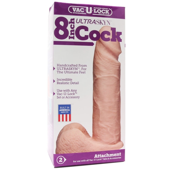 Фаллос-насадка Vac-U-Lock 8&quot; Ultraskyn