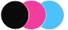 3 cveta black-blue-pink